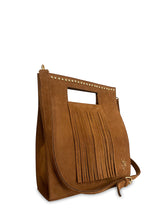 Γυναικεία τσάντα δερμάτινη tote Suede Ταμπά